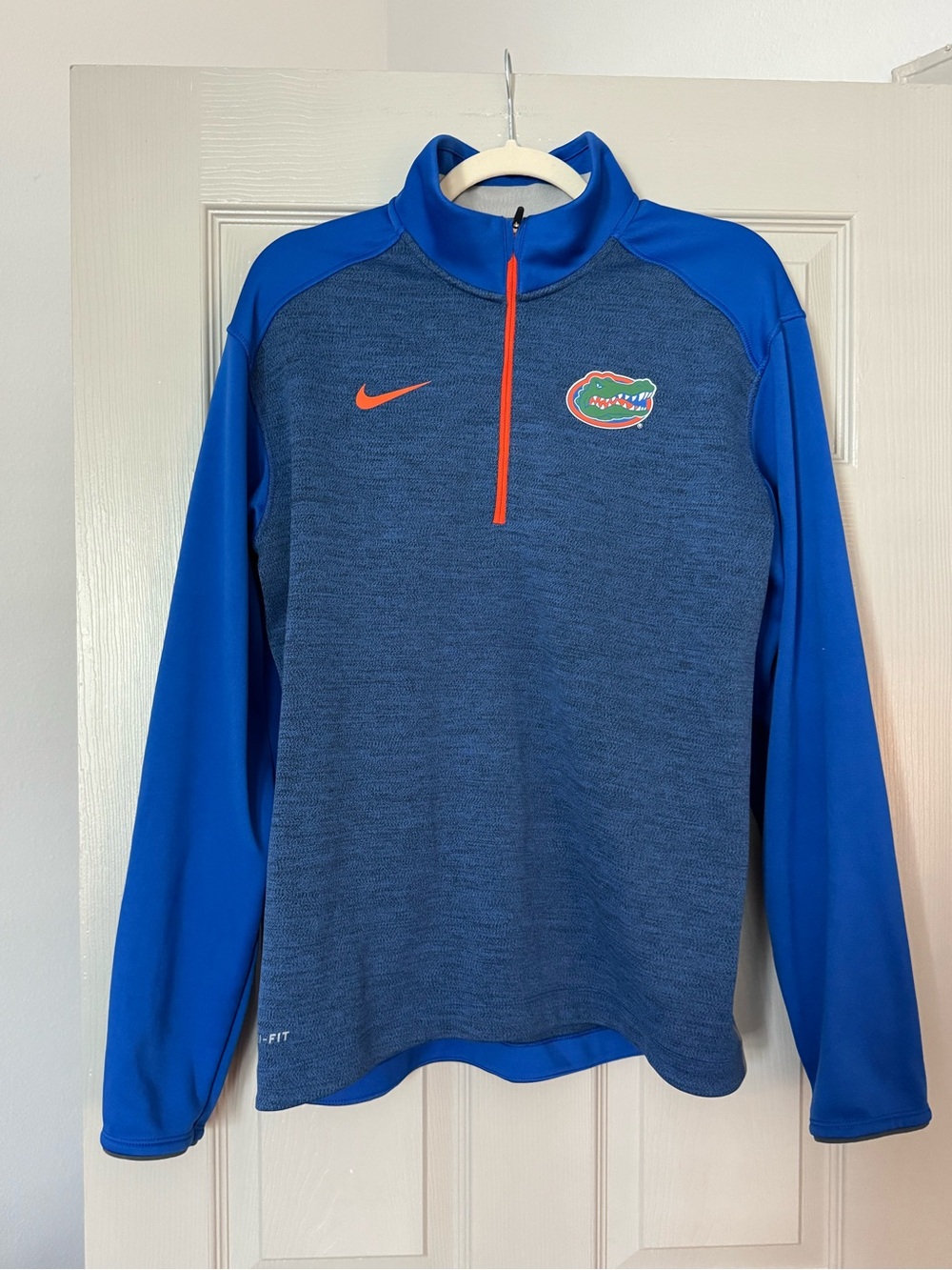 Nike Royal Blue and Orange Florida Gators Half-Zip Pullover